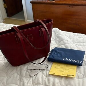 Dooney & Bourke Burgundy Leather Tote